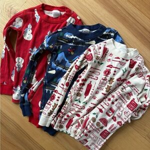 Set of 3 Hanna Anderson Holiday Pajamas